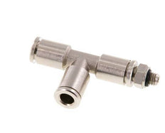 té à angle droit 5mm x M 5 Raccord enfichable à filets mâles Laiton NBR Rotatif