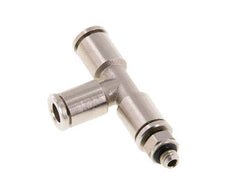 té à angle droit 5mm x M 5 Raccord enfichable à filets mâles Laiton NBR Rotatif