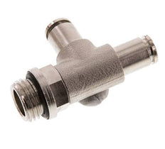 4mm x G1/4'' Right Angle Tee Push-in Fitting with Male Threads Brass NBR Rotatable