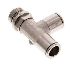 10mm x G3/8'' Right Angle Tee Push-in Fitting with Male Threads Brass NBR Rotatable