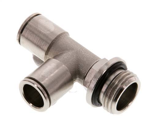 12mm x G1/2'' Right Angle Tee Push-in Fitting with Male Threads Brass NBR Rotatable