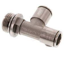 12mm x G1/2'' Right Angle Tee Push-in Fitting with Male Threads Brass NBR Rotatable