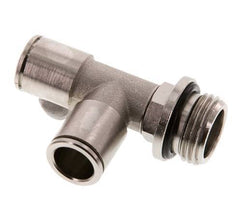 12mm x G1/2'' Right Angle Tee Push-in Fitting with Male Threads Brass NBR Rotatable