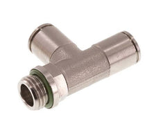 raccord enfichable en T à angle droit 8mm x G1/4'' avec filets mâles laiton FKM rotatif