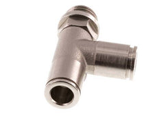 raccord enfichable en T à angle droit 8mm x G1/4'' avec filets mâles laiton FKM rotatif