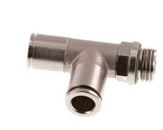 raccord enfichable en T à angle droit 8mm x G1/4'' avec filets mâles laiton FKM rotatif