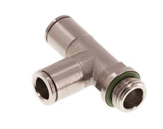 raccord enfichable en T à angle droit 8mm x G1/4'' avec filets mâles laiton FKM rotatif