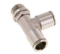 raccord enfichable en T à angle droit 12mm x G3/8'' avec filets mâles laiton FKM rotatif