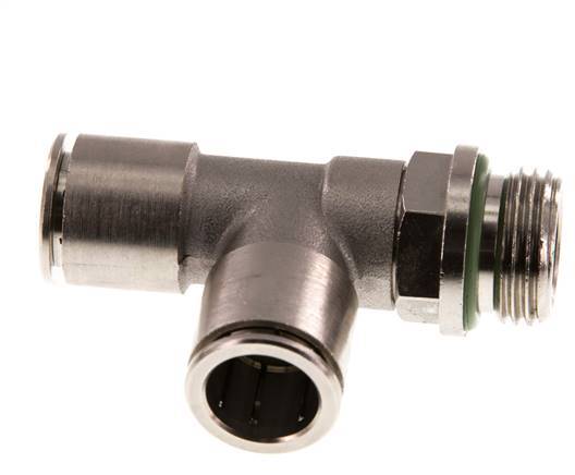 raccord enfichable en T à angle droit 14mm x G1/2'' avec filets mâles laiton FKM rotatif