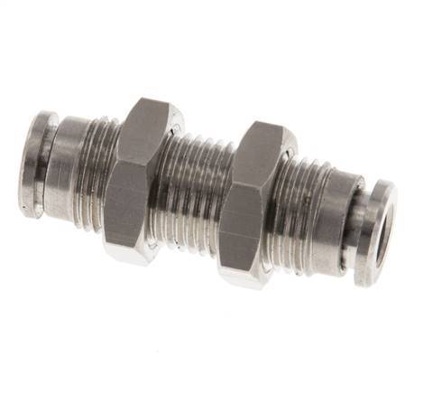 5mm Push-in Fitting Brass FKM Bulkhead