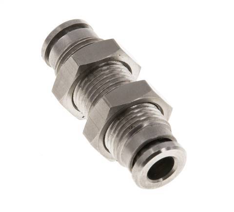 5mm Push-in Fitting Brass FKM Bulkhead