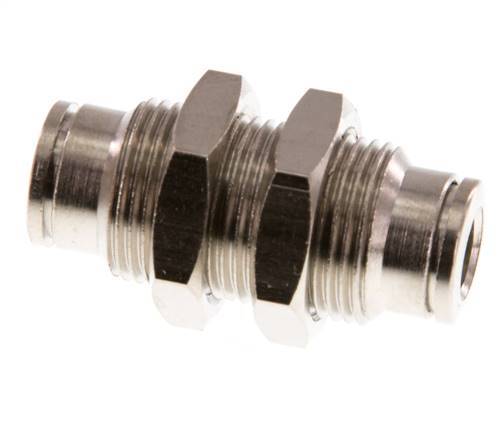 raccord enfichable 6mm laiton FKM Bulkhead