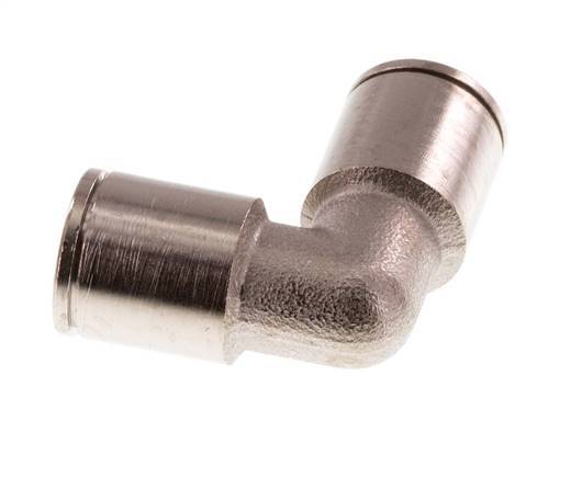 Raccord enfichable coudé 8mm 90deg Laiton FKM [2 Pièces].