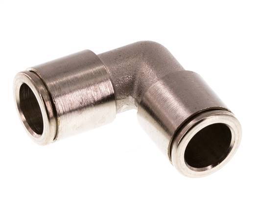 Raccord enfichable coudé 10mm 90deg Laiton FKM [2 Pièces]