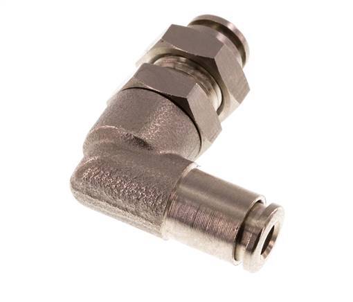 raccord enfichable coudé 90deg 4mm laiton NBR Bulkhead