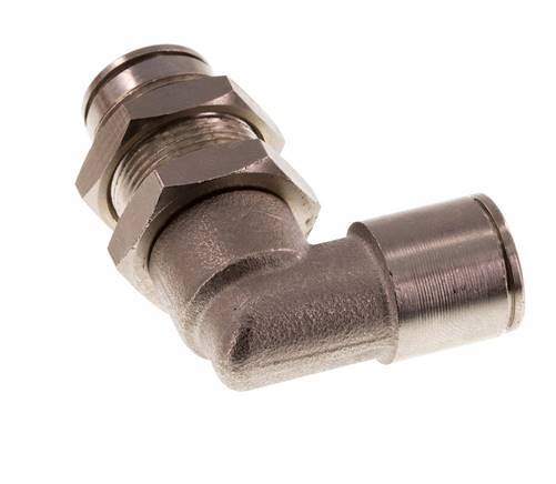 raccord enfichable coudé 10mm 90deg Laiton NBR Bulkhead