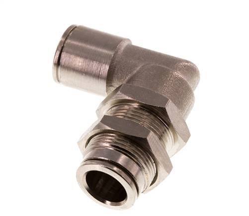 raccord enfichable coudé 10mm 90deg Laiton NBR Bulkhead