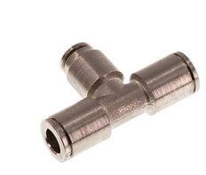 4mm x 6mm Tee Push-in Fitting Brass NBR