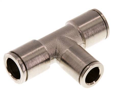 Raccord enfichable en T 8mm x 10mm Laiton NBR