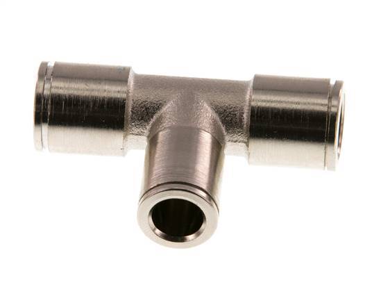 Raccord enfichable en T 8mm x 10mm Laiton NBR