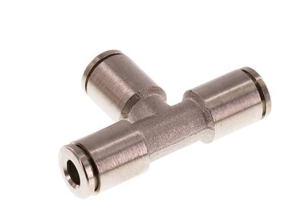 Raccord enfichable en T de 4mm en laiton FKM [2 pièces].