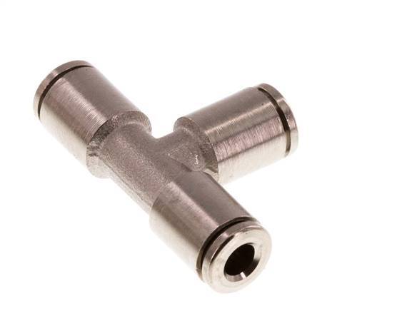 Raccord enfichable en T de 4mm en laiton FKM [2 pièces].