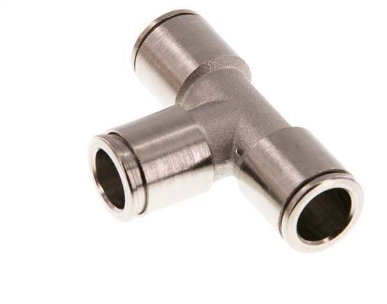 Raccord enfichable en T 10mm Laiton FKM