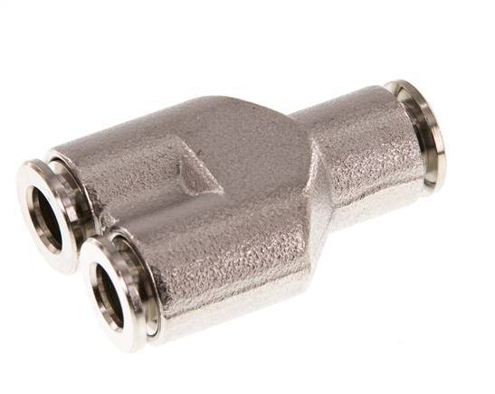 Raccord enfichable en Y 6mm Laiton NBR