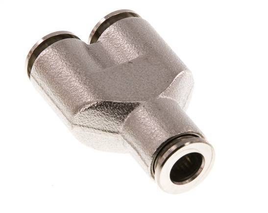Raccord enfichable en Y 6mm Laiton NBR