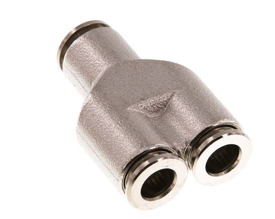 Raccord enfichable en Y 6mm Laiton NBR