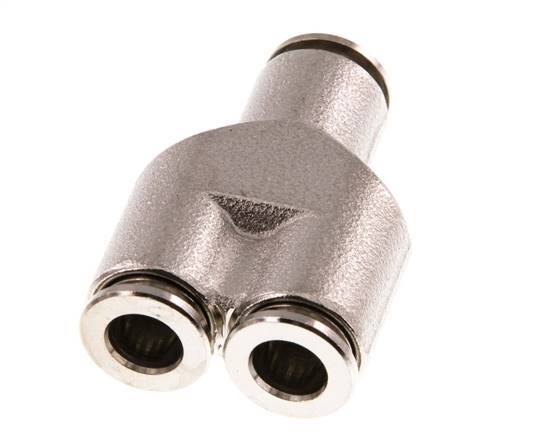 Raccord enfichable en Y 6mm Laiton NBR