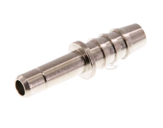 6mm x 6mm Plug-in Fitting with Hose Pillar Brass FKM [2 Pieces]