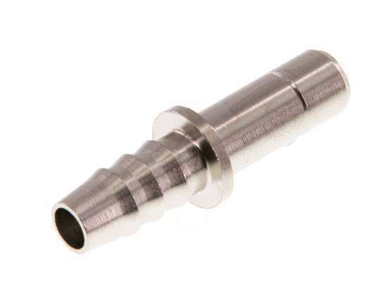 8mm x 6mm Plug-in Fitting with Hose Pillar Brass FKM [2 Pieces]