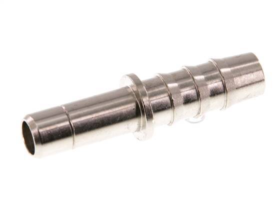 8mm x 8mm Plug-in Fitting with Hose Pillar Brass FKM [2 Pieces]