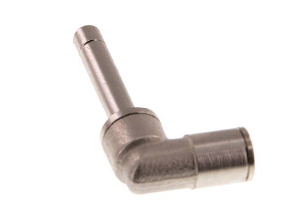 Raccord enfichable coudé 90deg 6mm x 6mm avec manchon long laiton NBR enfichable