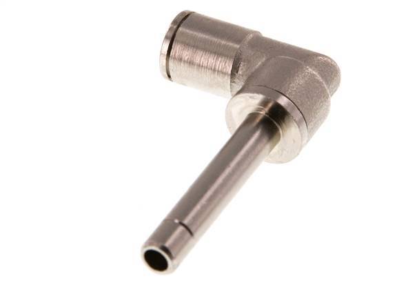 Raccord enfichable coudé 90deg 6mm x 6mm avec manchon long laiton NBR enfichable