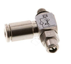 Vanne de régulation de débit Coude de sortie de compteur 4 mm - M5 Banjo à vis fendue en laiton