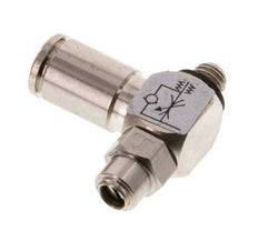 Vanne de régulation de débit Coude de sortie de compteur 4 mm - M5 Banjo à vis fendue en laiton