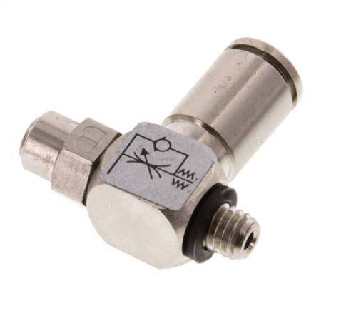 Vanne de régulation de débit Coude de sortie de compteur 4 mm - M5 Banjo à vis fendue en laiton