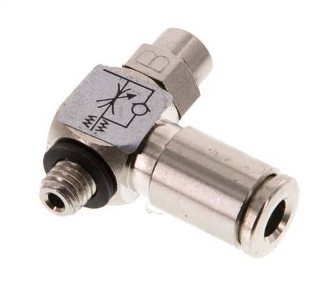 Vanne de régulation de débit Coude de sortie de compteur 4 mm - M5 Banjo à vis fendue en laiton