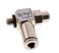 Vanne de régulation de débit Coude de sortie de compteur 4 mm - M5 Banjo à vis fendue en laiton