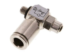 Vanne de régulation de débit Coude de sortie de compteur 6 mm - M5 Banjo à vis fendue en laiton