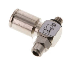 Vanne de régulation de débit Coude de sortie de compteur 6 mm - M5 Banjo à vis fendue en laiton