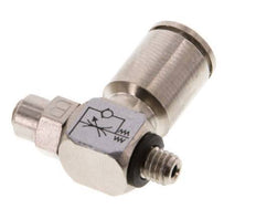Vanne de régulation de débit Coude de sortie de compteur 6 mm - M5 Banjo à vis fendue en laiton