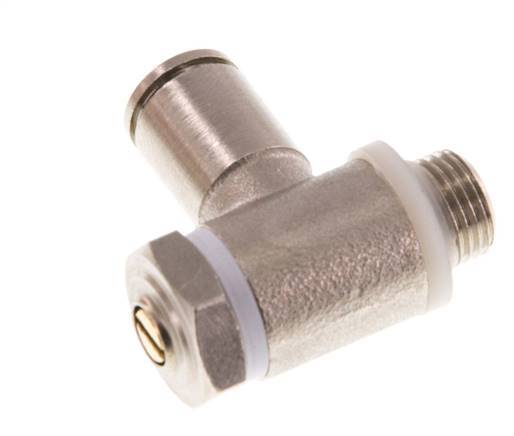 Vanne de régulation de débit Coude de sortie de compteur 6 mm - G1/8'' Banjo à vis fendue en laiton