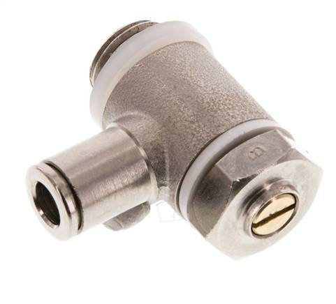Vanne de régulation de débit Coude de sortie de compteur 6 mm - G1/4'' Banjo à vis fendue en laiton