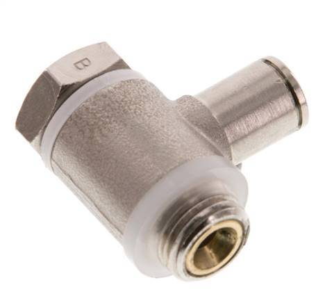 Vanne de régulation de débit Coude de sortie de compteur 6 mm - G1/4'' Banjo à vis fendue en laiton