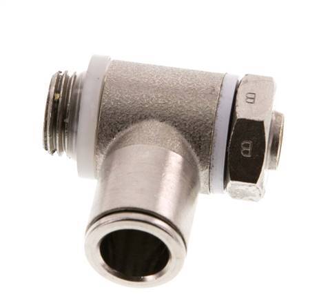 Vanne de régulation de débit Coude de sortie de compteur 10 mm - G1/4'' Banjo à vis fendue en laiton