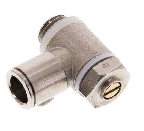 Vanne de régulation de débit Coude de sortie de compteur 10 mm - G1/4'' Banjo à vis fendue en laiton