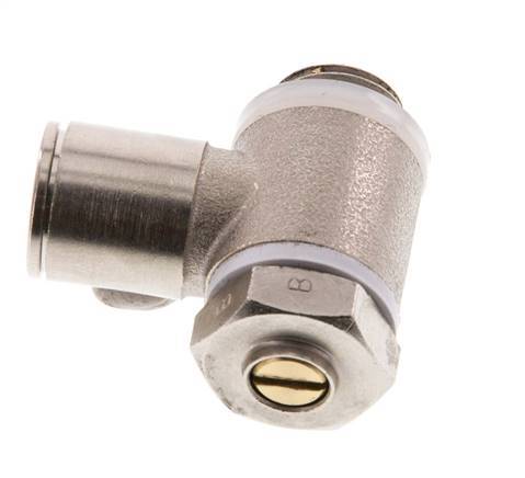 Vanne de régulation de débit Coude de sortie de compteur 10 mm - G1/4'' Banjo à vis fendue en laiton